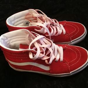 Skate hi red vans